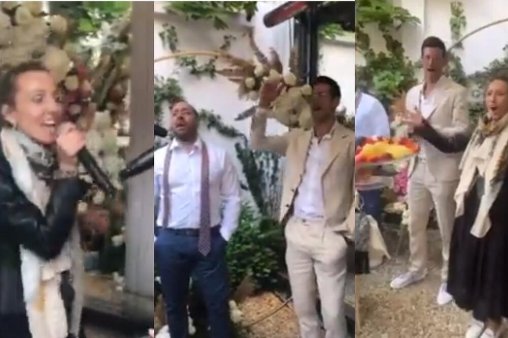 JELENA ĐOKOVIĆ NAJVESELIJA NA SVADBI: Uzela i mikrofon i zapevala Cecin hit! (VIDEO)