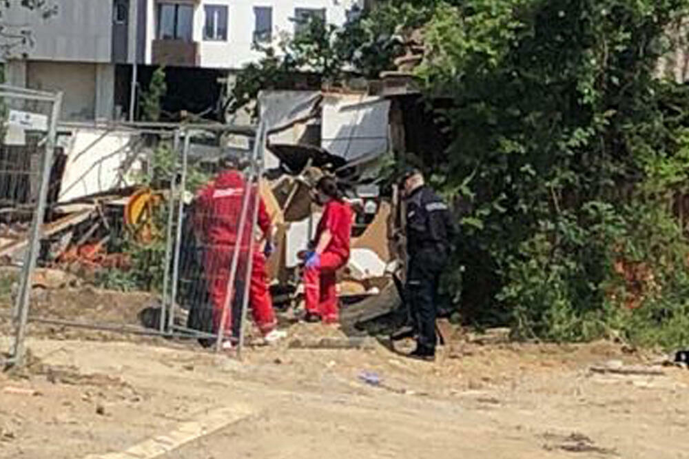 PRVI SNIMAK SA MESTA UŽASA NA NOVOM BEOGRADU: Ovde se čovek ŽIV ZAPALIO! (VIDEO)