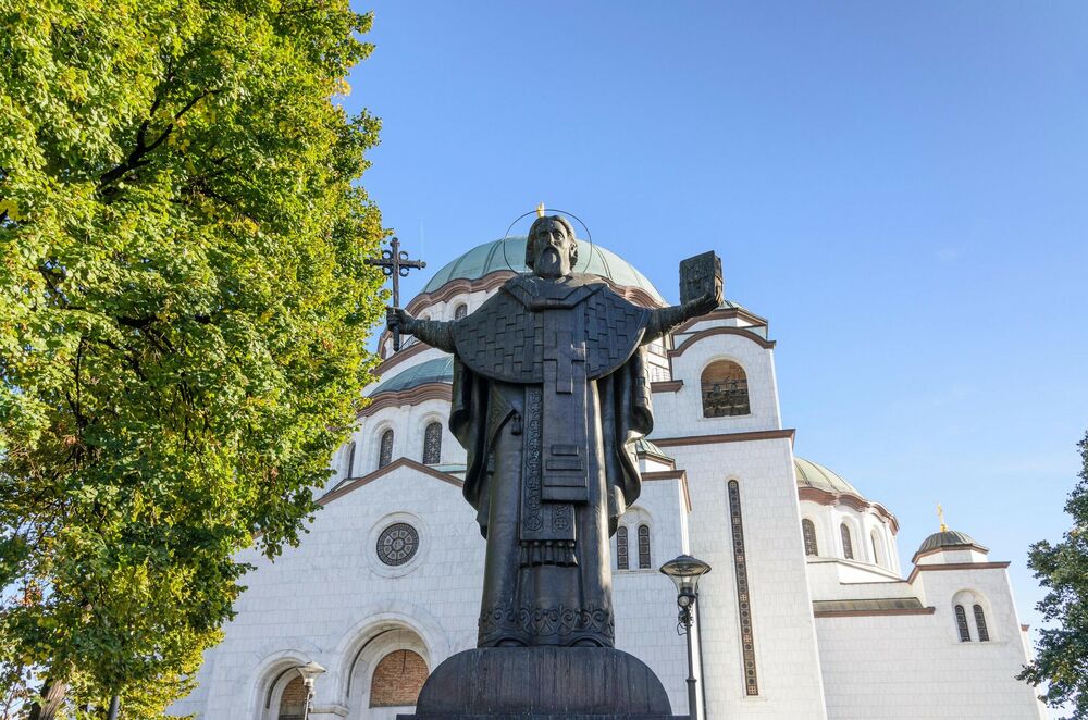 Krst na hramu Svetog Save