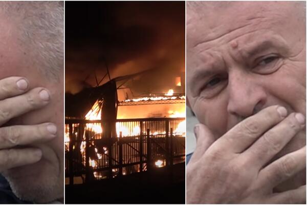 "SUZU NISAM PUSTIO KADA JE GORELO ALI HUMANI LJUDI SU ME RASPLAKALI": Ispovest Dragana koji je u požaru izgubio sve