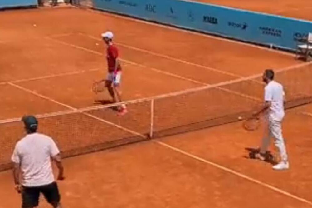 NEOBIČAN TRENING ĐOKOVIĆA! Marko i Novak "zapalili" Madrid! (VIDEO)