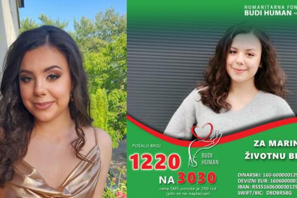 MARINI (19) FALI JOŠ 40.000 EVRA ZA TRANSPLANTACIJU KOŠTANE SRŽI: Ostalo je još 30 dana, BORBA SE NASTAVLJA!