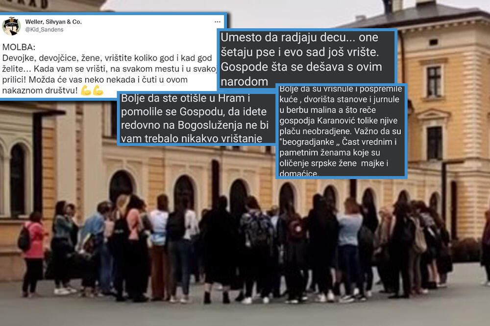 "UMESTO DA RAĐAJU DECU, ONE ŠETAJU PSE, I EVO SAD JOŠ VRIŠTE!" Srbi sramno popljuvali performans, DNO DNA! (FOTO)