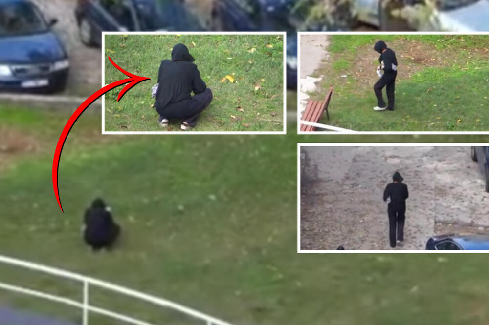 SNIMLJENO VRAČANJE USRED BELA DANA! Žena u crnom ispred zgrade izvodila RITUAL, strašno šta je radila (VIDEO)