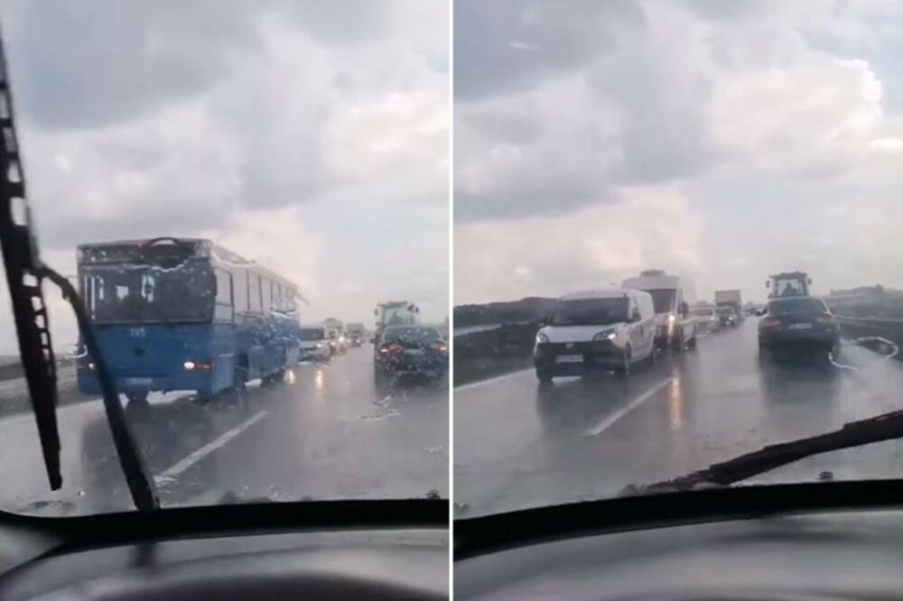 AMSS POSLAO UPOZORENJE VOZAČIMA: Oštećenja na kolovozu nisu viljiva jer su POPUNJENA VODOM!