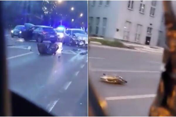 TEŠKA NESREĆA KOD FRANŠA: Delovi automobila PO PUTU, učestvovalo NEKOLIKO VOZILA! (VIDEO)