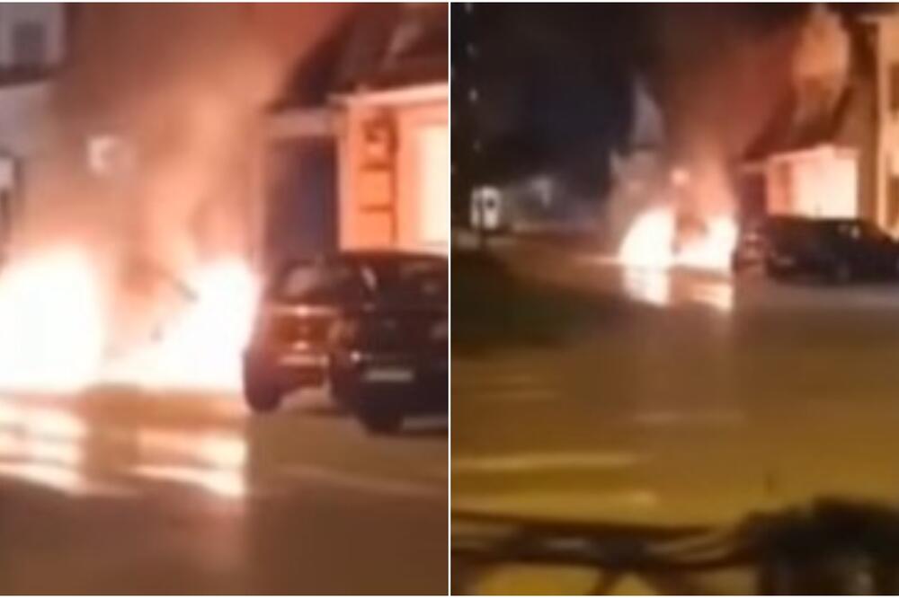 SERIJA EKSPLOZIJA U BAČKOJ PALANCI: Pojavio se SNIMAK SA LICA MESTA, totalni HAOS! (VIDEO)