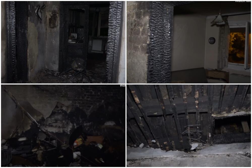 GROM SPALIO KUĆU PORODICE MIHAILOVIĆ! Ostao samo pepeo i GAREŽ, prizor sa lica mesta je JEZIV (VIDEO)