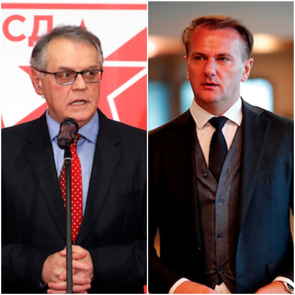 Nebojša Čović, predsednik KK Crvena zvezda i Ostoja Mijailović, predsednik KK Partizan