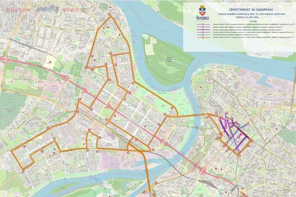 (MAPA) ODRŽAVA SE 35. BEOGRADSKI MARATON: Dolazi do promena u GRADSKOM PREVOZU!
