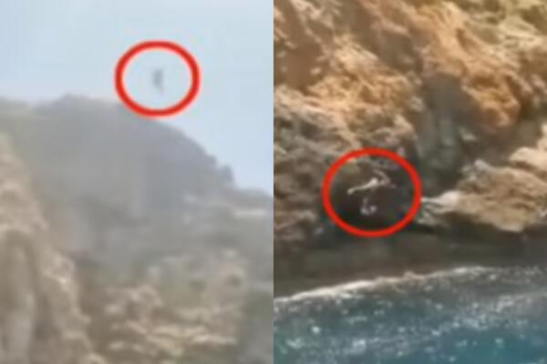 JEZIVA TRAGEDIJA: Fudbaler skočio sa litice pravo na stenu, SUPRUGA SVE SNIMILA! Tad je još bio živ... (VIDEO)