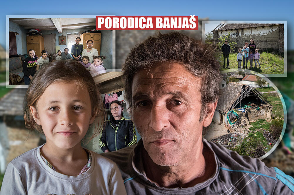 SRUŠIO SE KROV POD KOJIM SPAVA DEVETORO DECE: Porodica Banjaš hitno moli za pomoć, nemaju STRUJU, SVE IM SE RASPADA