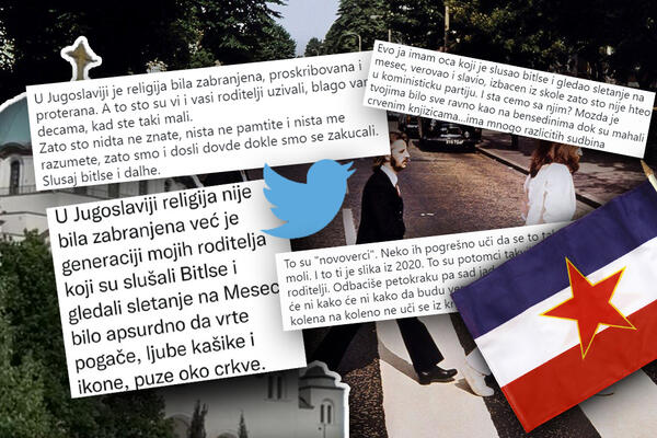 "LJUBILI KAŠIKE I IKONE DOK SU MOJI SLUŠALI BITLSE": Objava na Tviteru PODELILA SRBE na "KOMUNJARE" i VERNIKE! FOTO