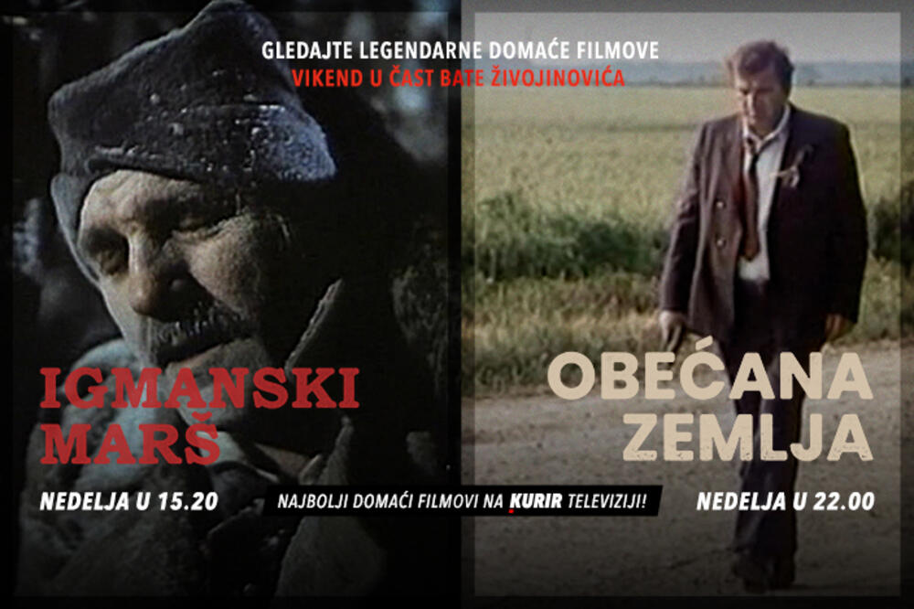 VIKEND NA KURIR TELEVIZIJI U ČAST BATE ŽIVOJINOVIĆA: Gledajte film “Nož” danas u 15.30 časova