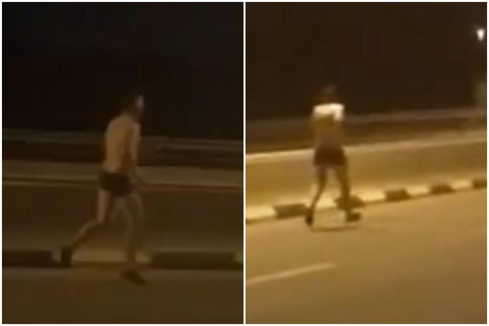 ŠOK SNIMAK, GO MUŠKARAC PATROLIRAO NASRED PUPINOVOG MOSTA: Radio BIZARNE stvari, GRAĐANI UZNEMIRENI! (VIDEO)