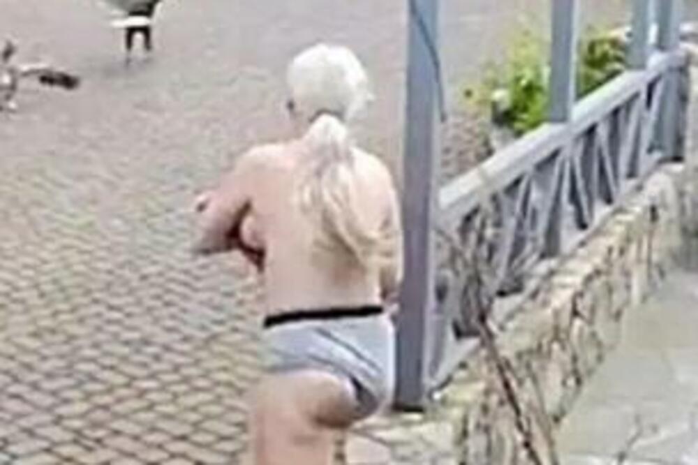 ISTRČALA POLUGOLA IZ KUĆE, ALI NE ZBOG SE*SA: Ono što je DRŽALA u rukama je NEVIĐENO (VIDEO)