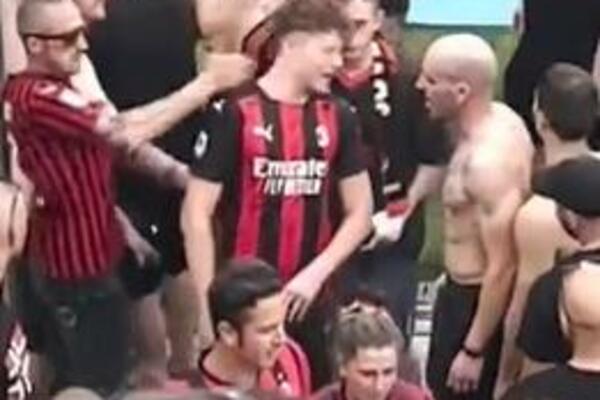 VOĐE NAVIJAČA MILANA LUPALE ŠAMARE, TRENERU UKRADENA MEDALJA: "Vratite mi je, to mi je jedina koju imam!" (VIDEO)