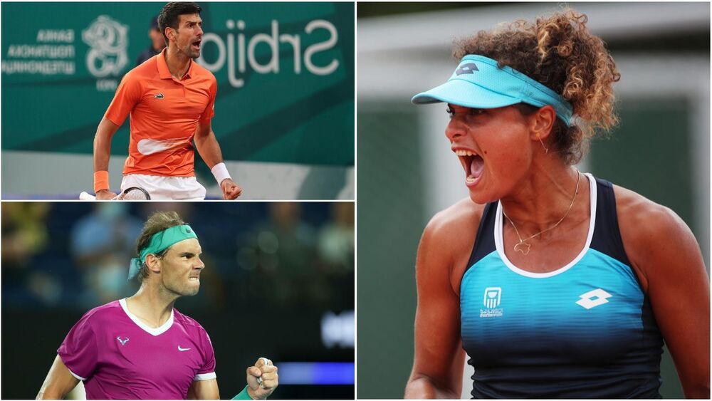 Marta Kostjuk, Novak Đoković, Rafael Nadal