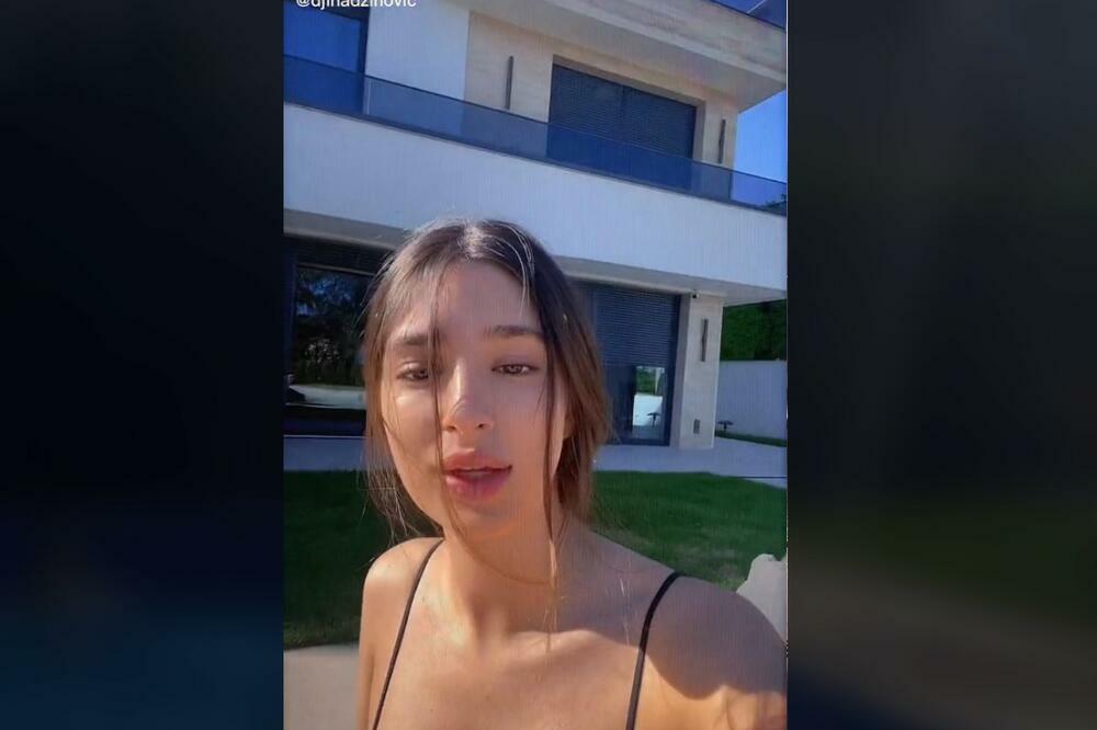 PRŠTI SVE U VILI NA SENJAKU! ĆERKA HARISA DŽINOVIĆA NA PRIVATNOM BAZENU: Izgleda BRUTALNO, iz svakog ugla! (VIDEO)