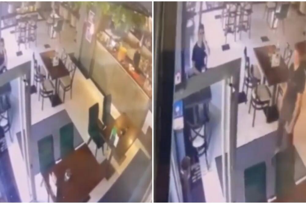 "LJUBAZNI LOPOV" POHARAO KAFE NA DORĆOLU: Merkao lokal i novčanik NAJNONŠALANTNIJE, a zatim KRENUO U AKCIJU (VIDEO)