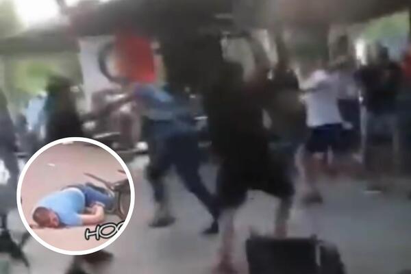 RAT U TIRANI! UŽASNE FOTOGRAFIJE: Povređenih na svakom koraku! STOLICA U GLAVU: Navijač leži u lokvi krvi! (FOTO)