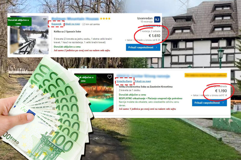 7 NOĆENJA U VRNJAČKOJ BANJI 1200 EVRA, KOP SKUPLJI OD EGIPTA: Srbi se ubezobrazili s cenama, DERU NAS! (FOTO)