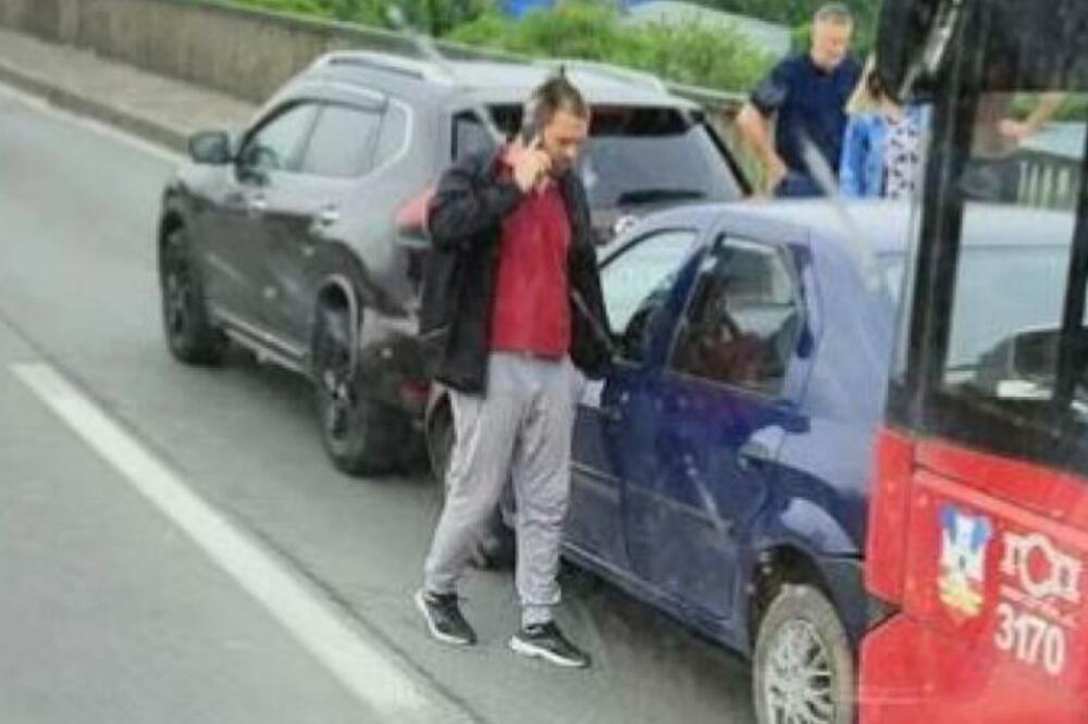 LANČANI SUDAR NA PANČEVCU: Učestvovala 3 vozila, stvara se ogromna gužva! (FOTO)