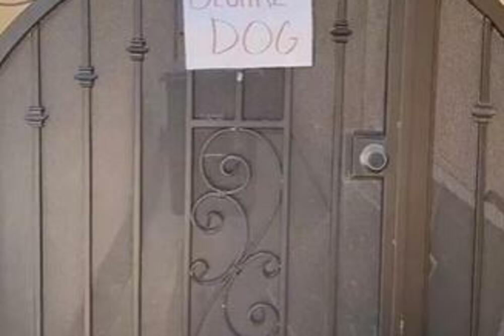 POSTAVILI ZNAK "OPASAN PAS", PA ZAŽALILI: Ono što je ZABELEŽENO IZA KAPIJE šokiraće mnoge (VIDEO)