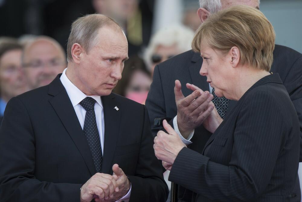 Angela Merkel i Vladimir Putin 