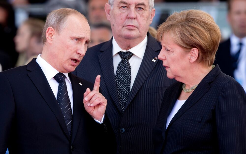 Angela Merkel i Vladimir Putin 