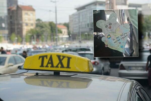 SLIKA DANA STIŽE NAM IZ BEOGRADSKOG TAKSIJA! Ovo je nešto NAJSLAĐE što ćete danas videti! (FOTO)