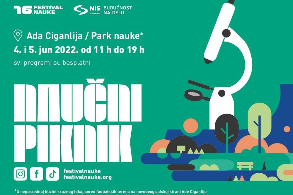FESTIVAL NAUКE I NIS VAS POZIVAJU NA NAUČNI PIКNIК