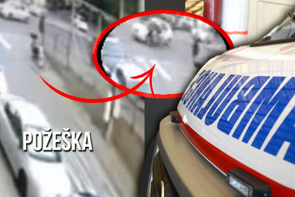 (UZNEMIRUJUĆI SADRŽAJ) Pojavio se snimak nesreće u Požeškoj! Vidi se trenutak kada motociklista LETI OD UDARA