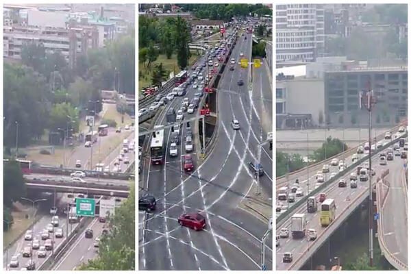 UTORAK, A U BEOGRADU KAO DA JE PETAK: Na Autokomandi sve stoji, TRAMVAJI NAPRAVILI POMETNJU (FOTO)