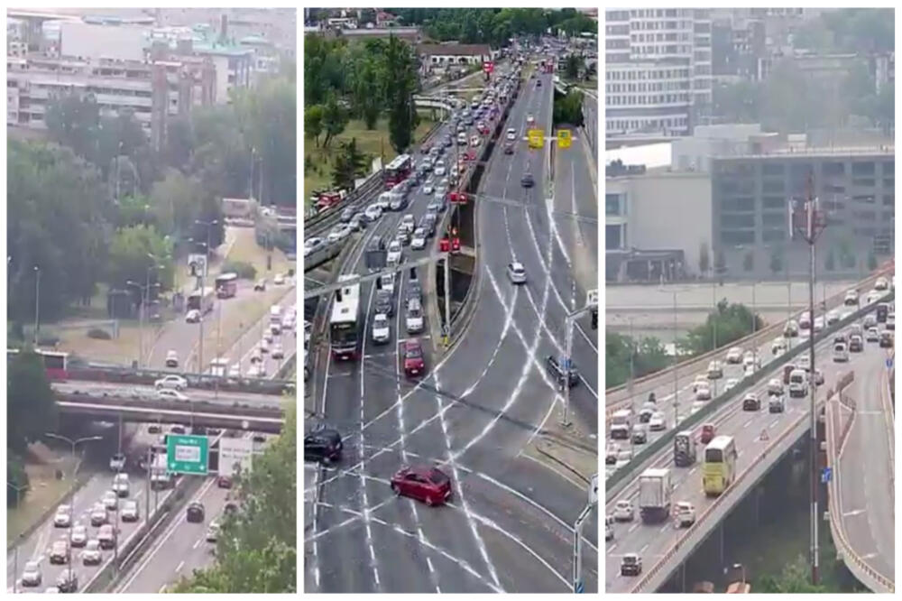 UTORAK, A U BEOGRADU KAO DA JE PETAK: Na Autokomandi sve stoji, TRAMVAJI NAPRAVILI POMETNJU (FOTO)