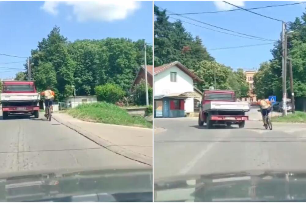 BITNO DA SE ON SNAŠAO DA BRZO STIGNE DO CILJA: Novosađanin napravio OZBILJAN PREKRŠAJ, gledajte samo OVO! (VIDEO)