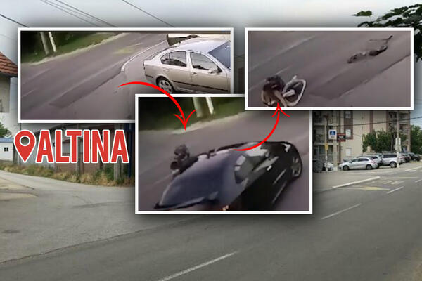 (UZNEMIRUJUĆ VIDEO) POKOSIO DETE (13) NA BICIKLU PRED OCEM: Posle nesreće POBEGAO sa lica mesta!