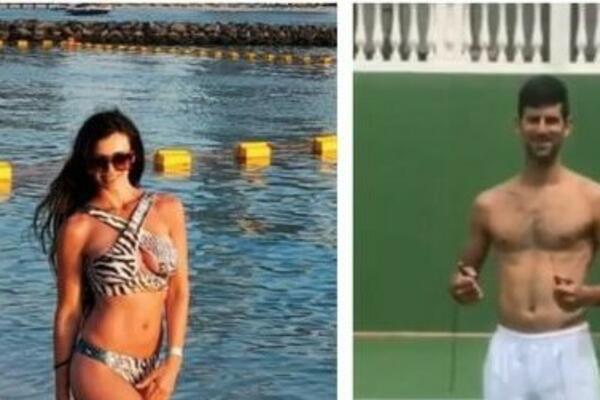 FATALNA CRNKA STARTOVALA ĐOKOVIĆA! Šta će reći Jelena na ovu PRISNU fotku?! (FOTO)