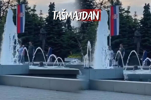 LJUDINO, PA NIJE TOLIKO VRUĆE! Šetači na Tašmajdanu gledali čoveka šta radi, ostale mu samo PAPUČICE (VIDEO)