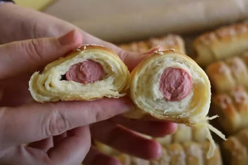 LAGANA VEČERICA KOJOJ NIKO NE MOŽE DA ODOLI: Rol viršlice kao iz PEKARE (RECEPT)