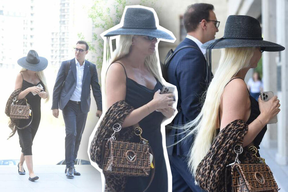 KARLEUŠA U BALETANKAMA I BEZ TRUNKE ŠMINKE STIGLA U PALATU PRAVDE: Uletela u zgradu kao FURIJA! (FOTO)