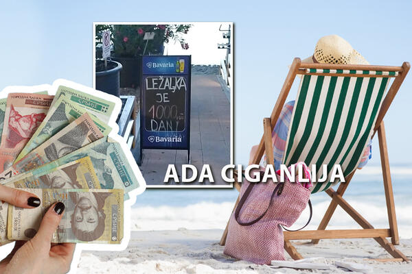 CRNOGORSKI BEZOBRAZLUK DOŠAO DO ADE CIGANLIJE! Naplaćuju ležaljke i to po kojoj CENI! Još samo vazduh udišemo za DŽ