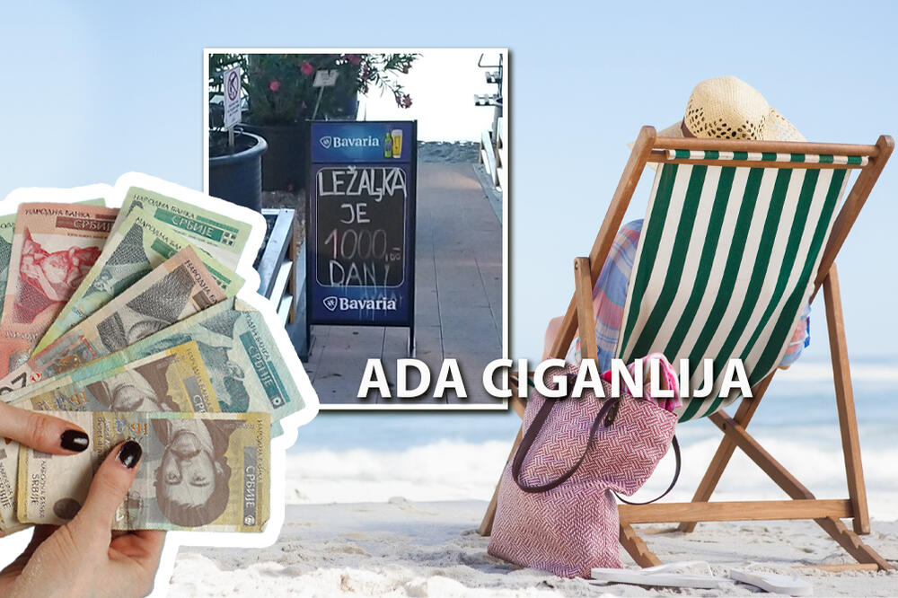 CRNOGORSKI BEZOBRAZLUK DOŠAO DO ADE CIGANLIJE! Naplaćuju ležaljke i to po kojoj CENI! Još samo vazduh udišemo za DŽ