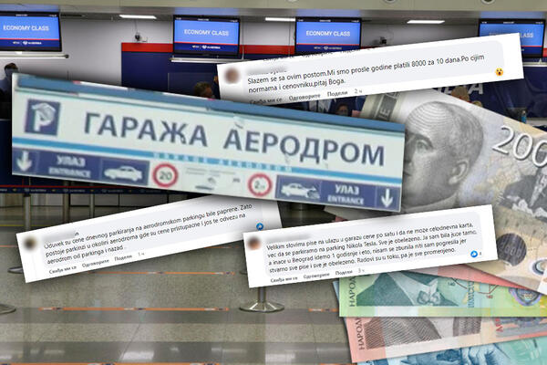 AKO ŽELITE DA OSTAVITE AUTO NA PARKINGU AERODROMA, BOLJE PONESITE DŽAK NOVCA: Drastično je poskupela ova usluga