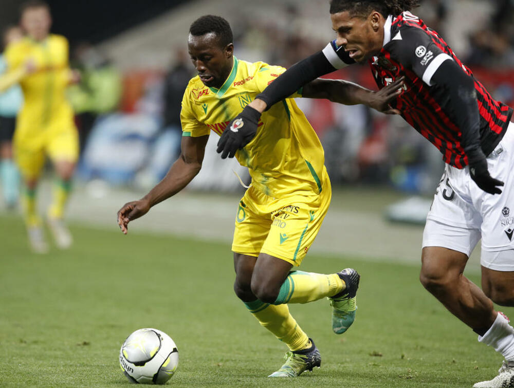 Osman Bukari (levo) u dresu Nanta