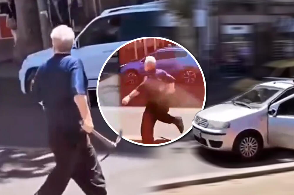 FILMSKA SCENA NA BULEVARU! Pijukom na motociklistu, pa samo još ovo nismo videli u Bg-u, MOTAJTE KABLOVE (VIDEO)