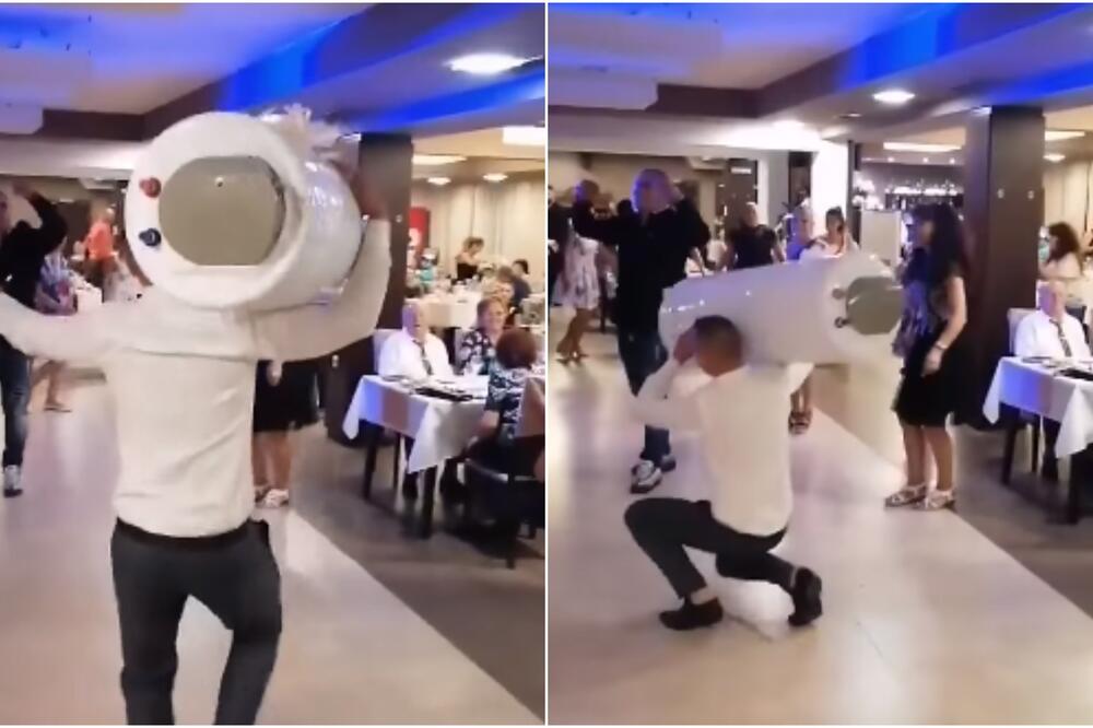 A OD KUMA...! URNEBESAN VIDEO SA SVADBE, OVO SAMO BALKANCI MOGU! Ljudi umiru od smeha (VIDEO)