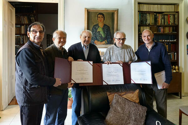 Nagrada za životno delo Asocijacije arhitekata Aleksandru Stjepanoviću, Svetislavu Ličini i Dimotriju Mladenović