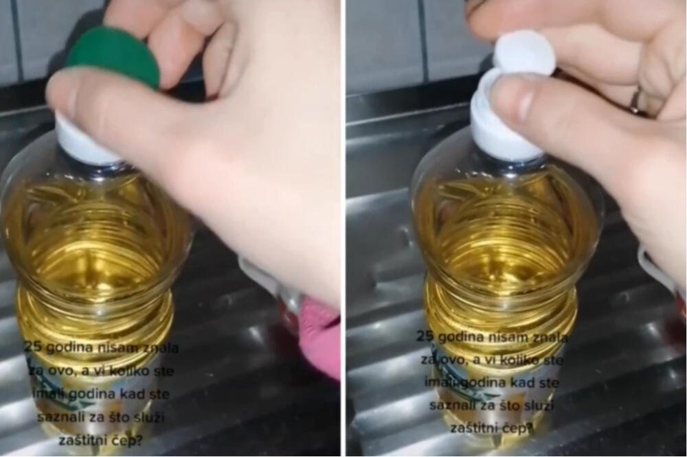 VEĆINA NE ZNA ČEMU SLUŽI JEDAN DEO NA FLAŠI ULJA: Mnogi ga bacaju kada otvore flašu, a vrlo je koristan
