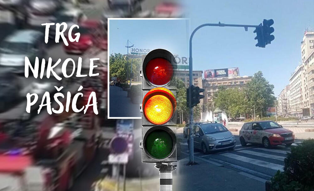 Trg Nikole Pašića, Kolaps, Semafor